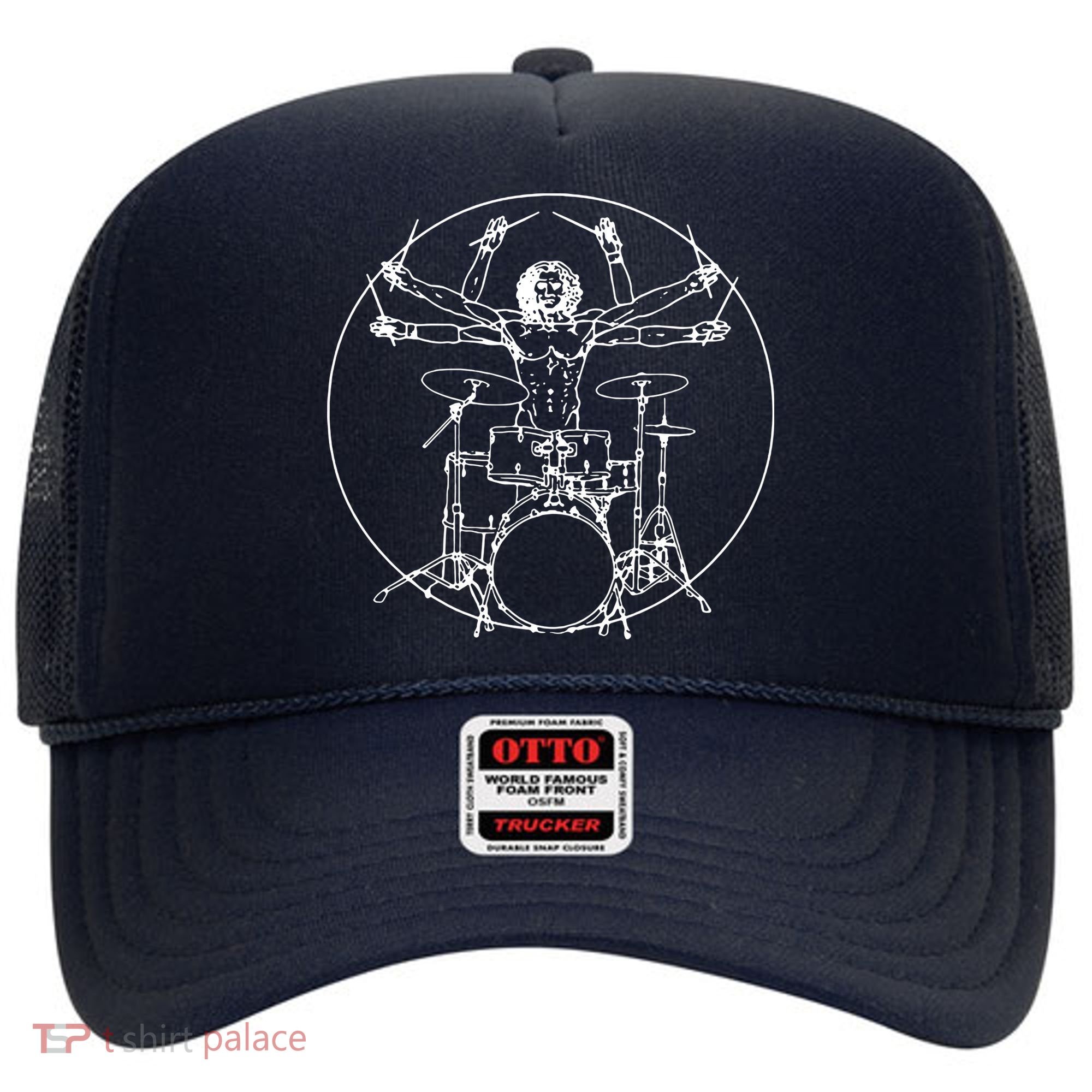 Vitruvian Drummer Music Funny Hat