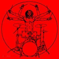 Vitruvian Drummer Music Funny Santa Hat thumb 1
