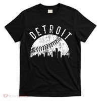 Vintage Detroit Michigan Skyline Apparel T-Shirt thumb 0