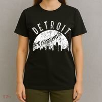 Vintage Detroit Michigan Skyline Apparel T-Shirt thumb 4