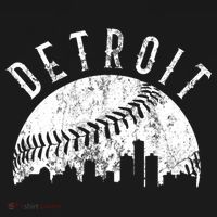 Vintage Detroit Michigan Skyline Apparel T-Shirt thumb 7