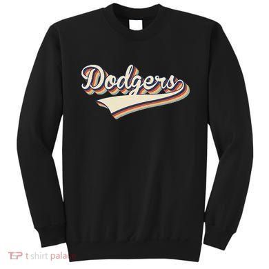 Vintage Dodgers Name Throwback Retro Apparel Gift Sweatshirt