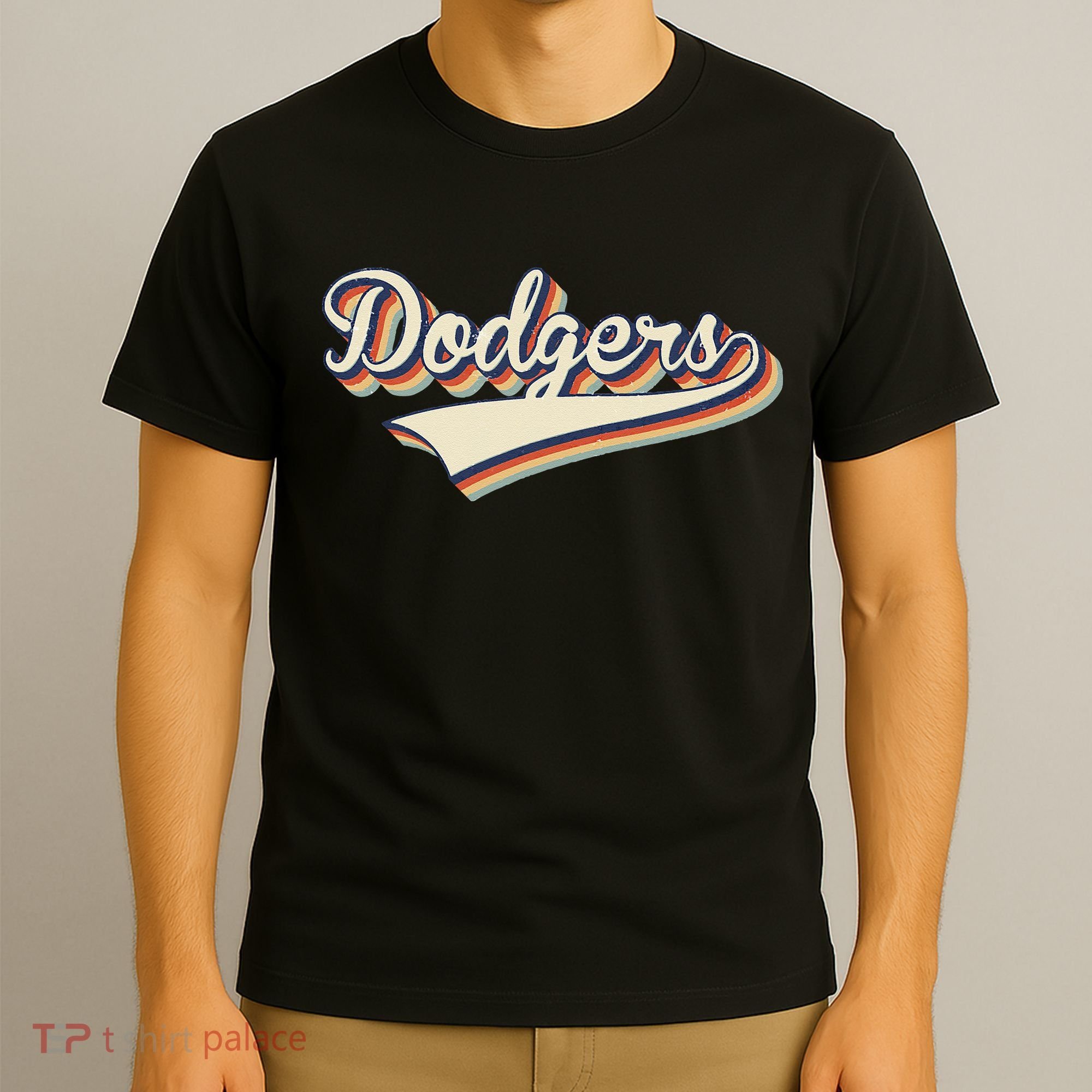 Vintage Dodgers Name Throwback Retro Apparel Gift T-Shirt