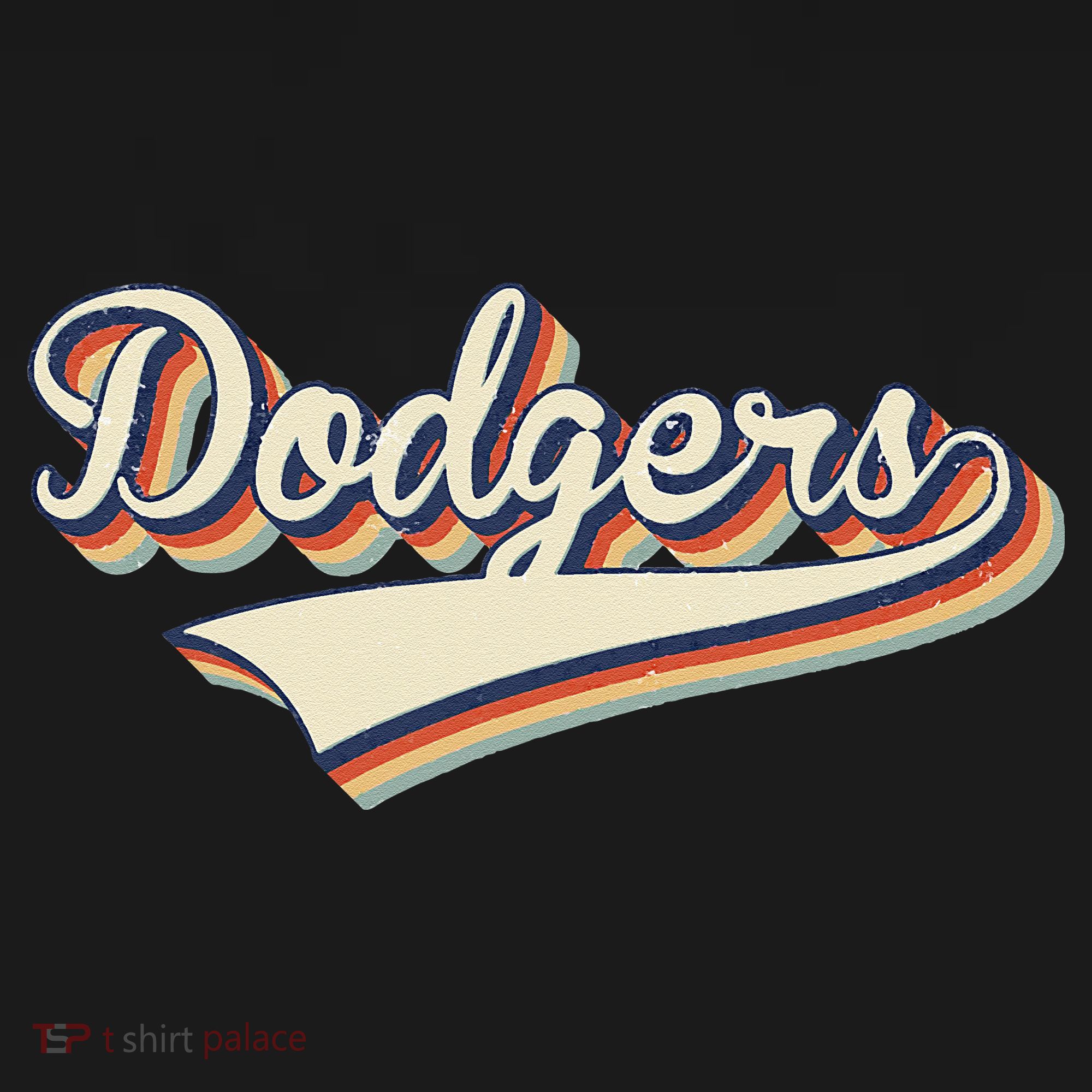Vintage Dodgers Name Throwback Retro Apparel Gift T-Shirt
