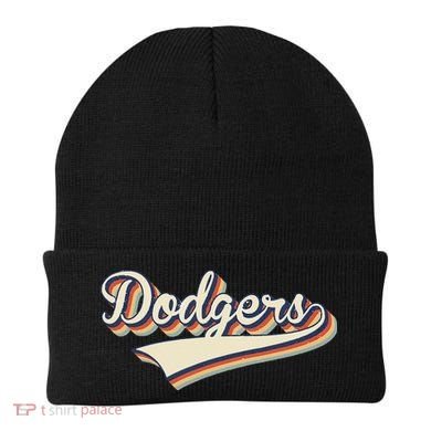 Vintage Dodgers Name Throwback Retro Apparel Gift Beanie