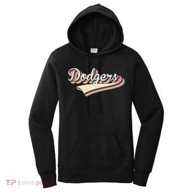 Vintage Dodgers Name Throwback Retro Apparel Gift Women's Hoodie