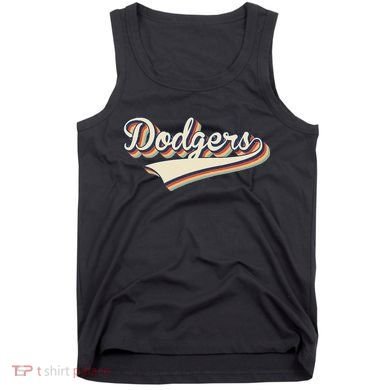 Vintage Dodgers Name Throwback Retro Apparel Gift Tank Top