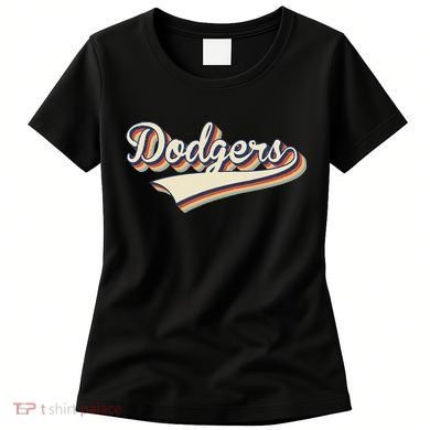Vintage Dodgers Name Throwback Retro Apparel Gift Women's T-Shirt