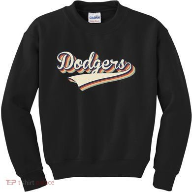 Vintage Dodgers Name Throwback Retro Apparel Gift Kids Sweatshirt