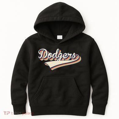 Vintage Dodgers Name Throwback Retro Apparel Gift Kids Hoodie