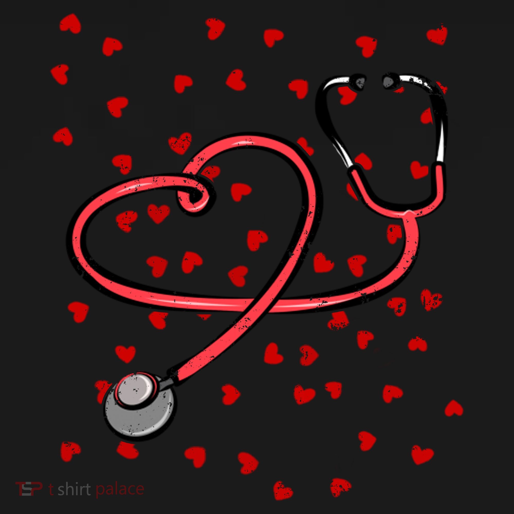 Valentines Day Nurse Stethoscope Hearts Tote Bag