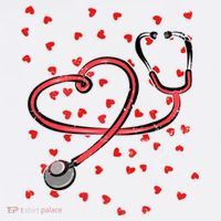 Valentines Day Nurse Stethoscope Hearts Women's Tank Top thumb 5