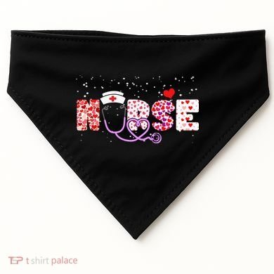 Valentines Day Nurse Logo USA-Made Doggie Bandana