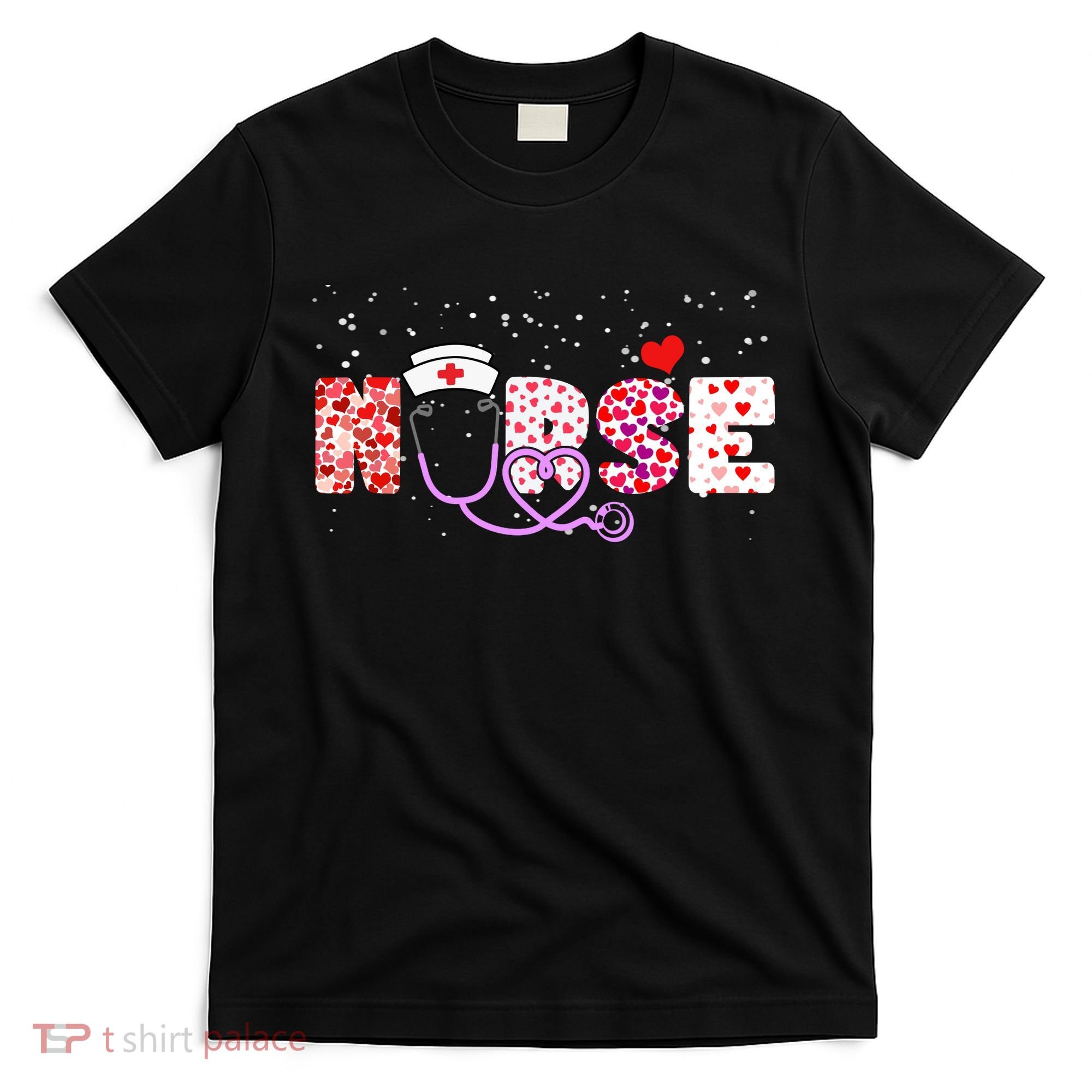 Valentines Day Nurse Logo T-Shirt