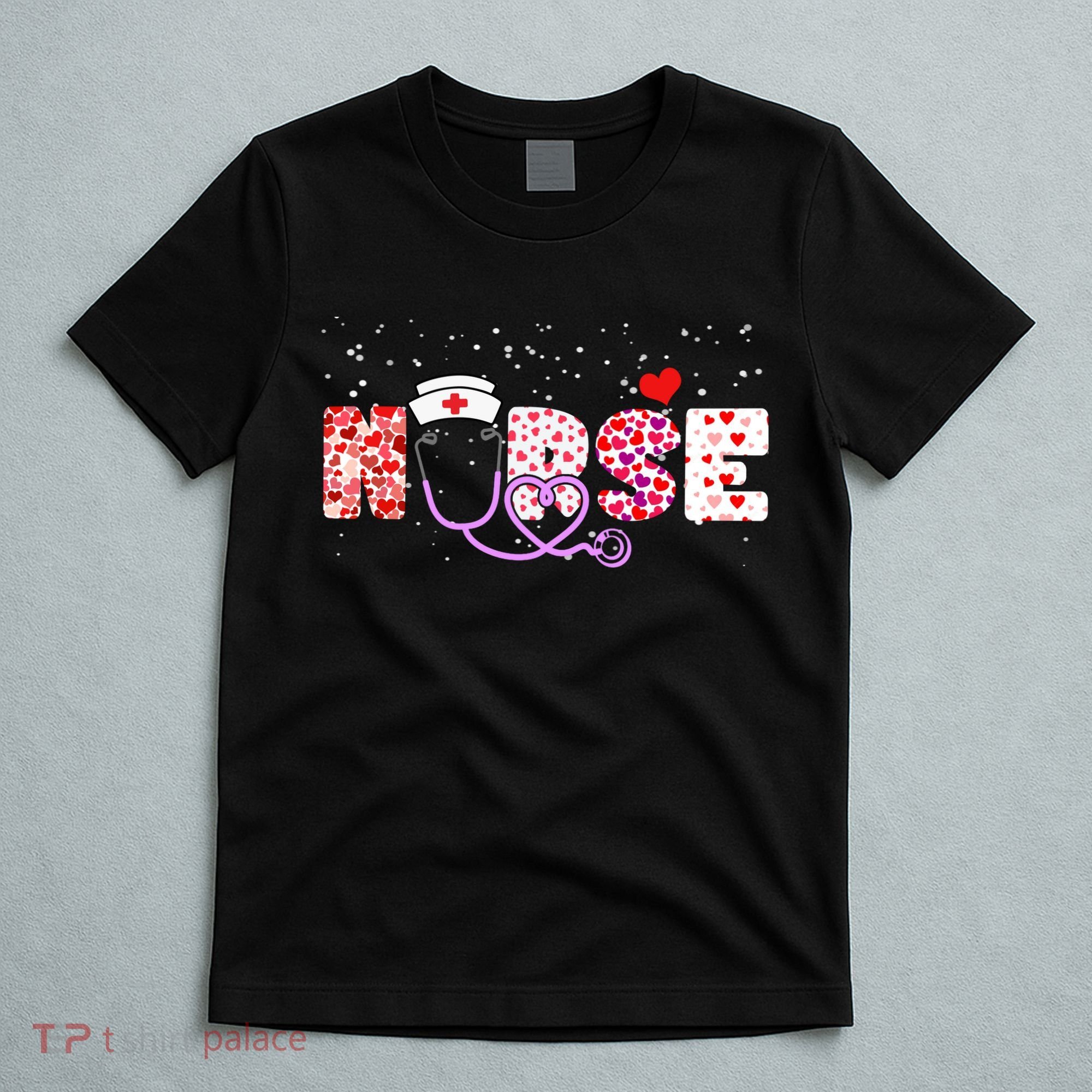 Valentines Day Nurse Logo T-Shirt