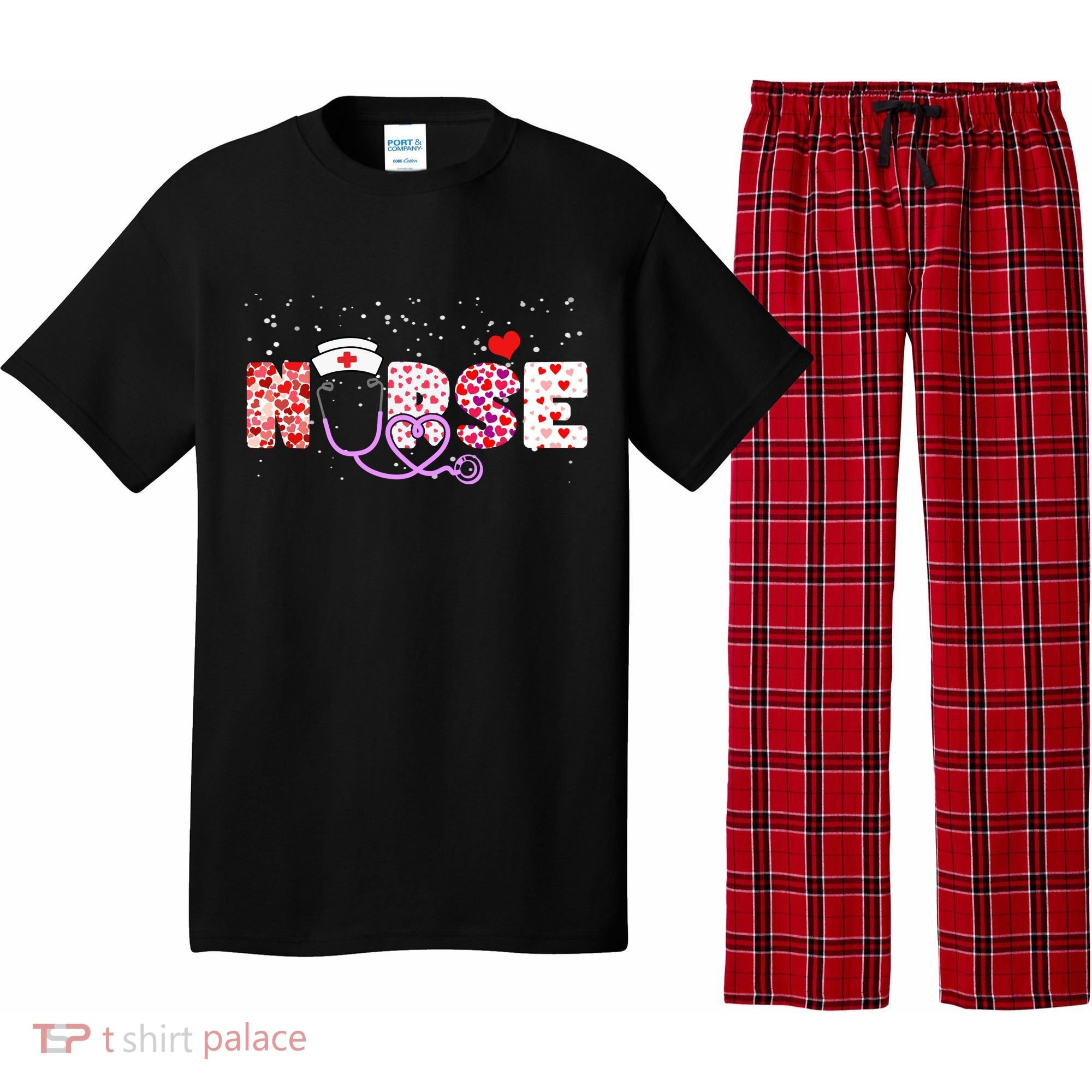 Valentines Day Nurse Logo Pajama Set