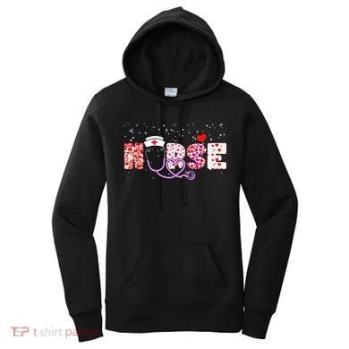Valentines Day Nurse Logo Women's Hoodie