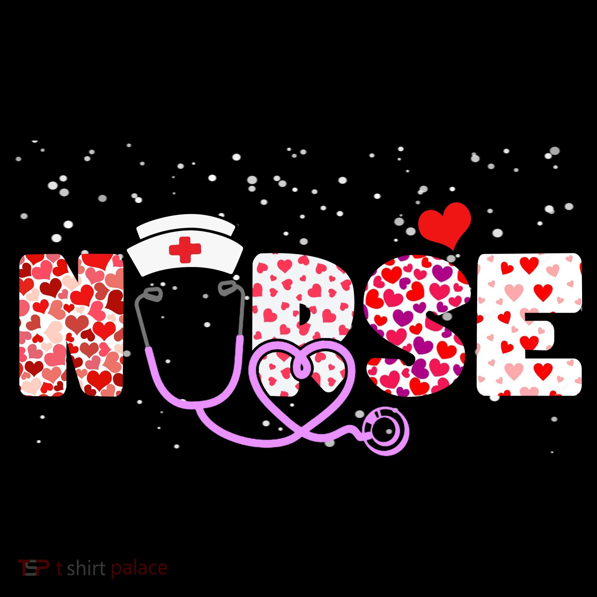 Valentines Day Nurse Logo Women's Hoodie