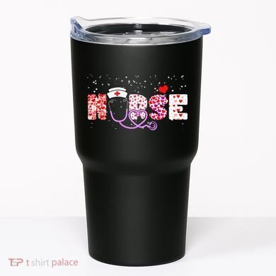 Valentines Day Nurse Logo Tumbler