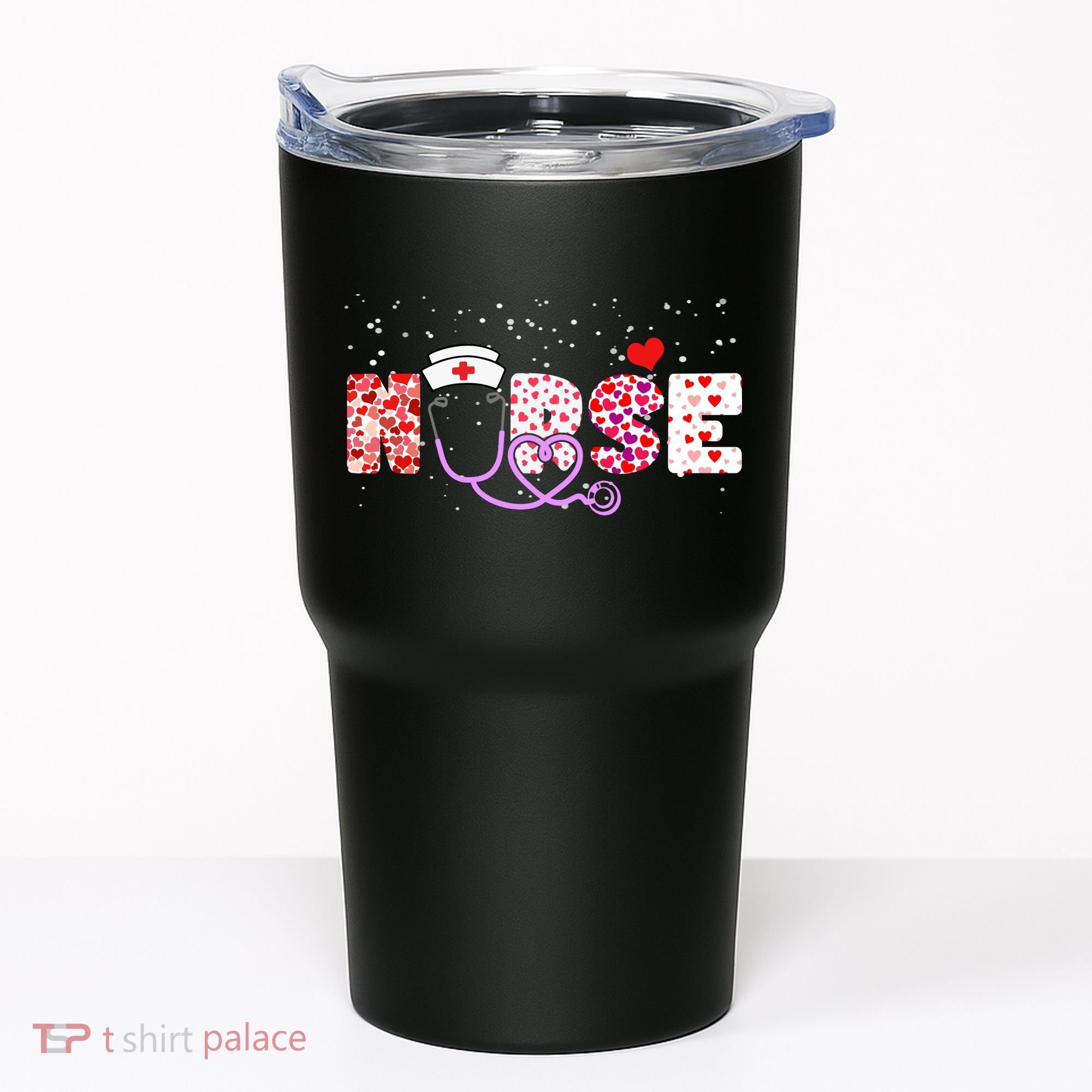 Valentines Day Nurse Logo Tumbler