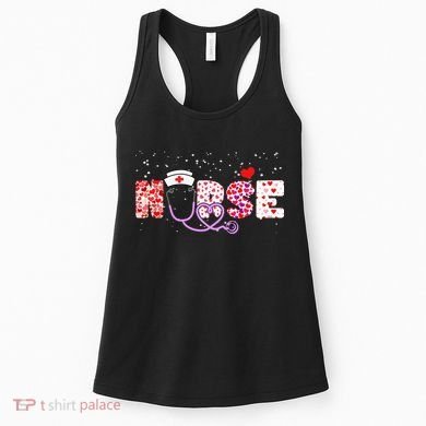 Valentines Day Nurse Logo Women's Tank Top