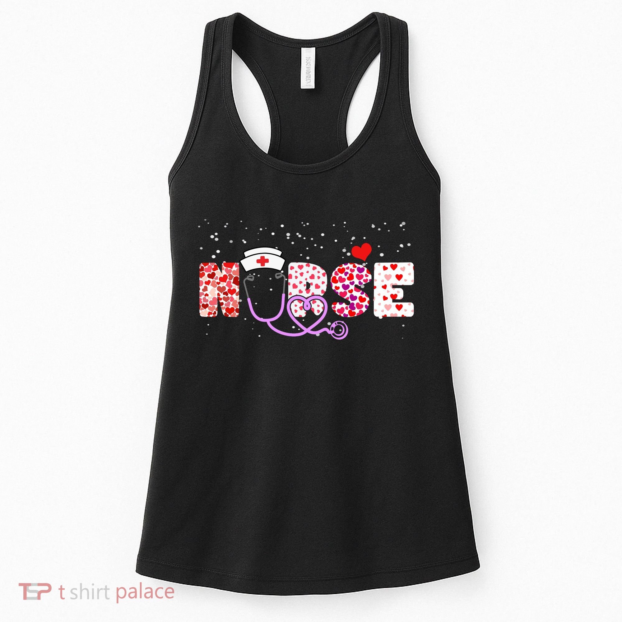 Valentines Day Nurse Logo Women's Tank Top