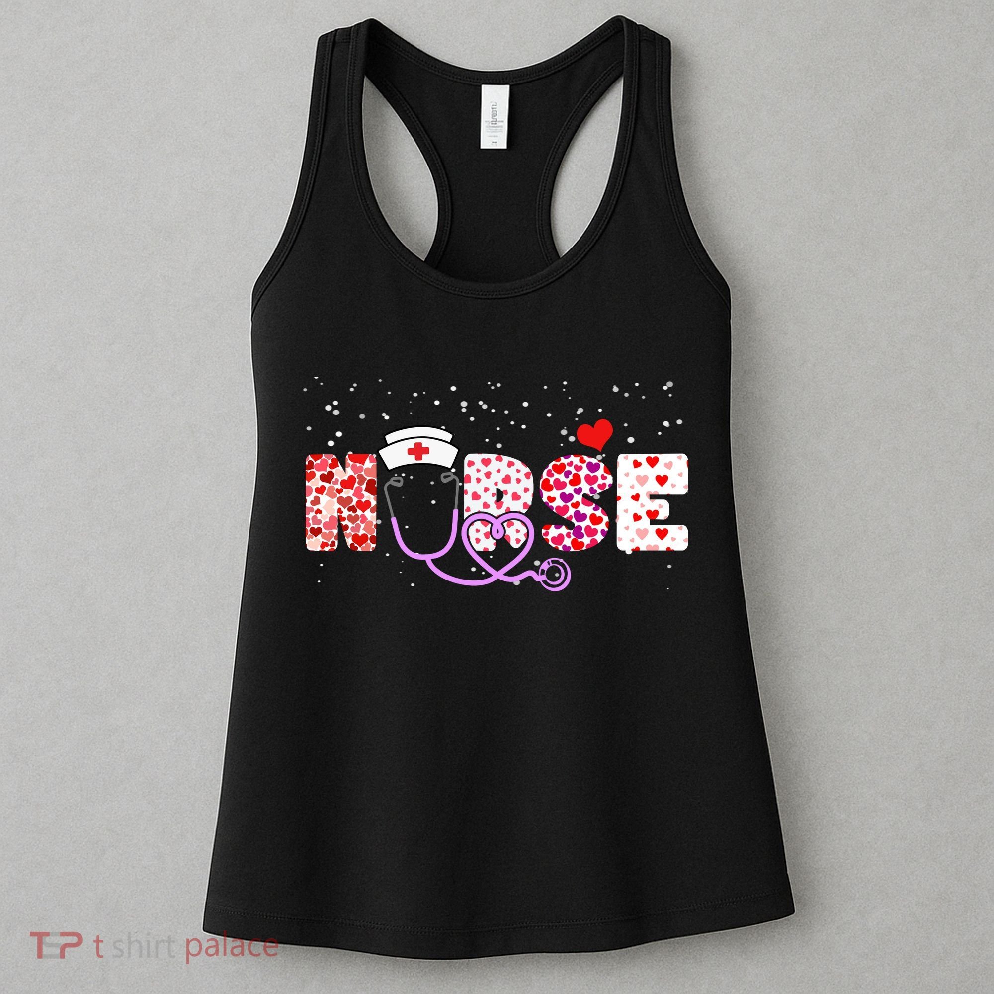 Valentines Day Nurse Logo Women's Tank Top