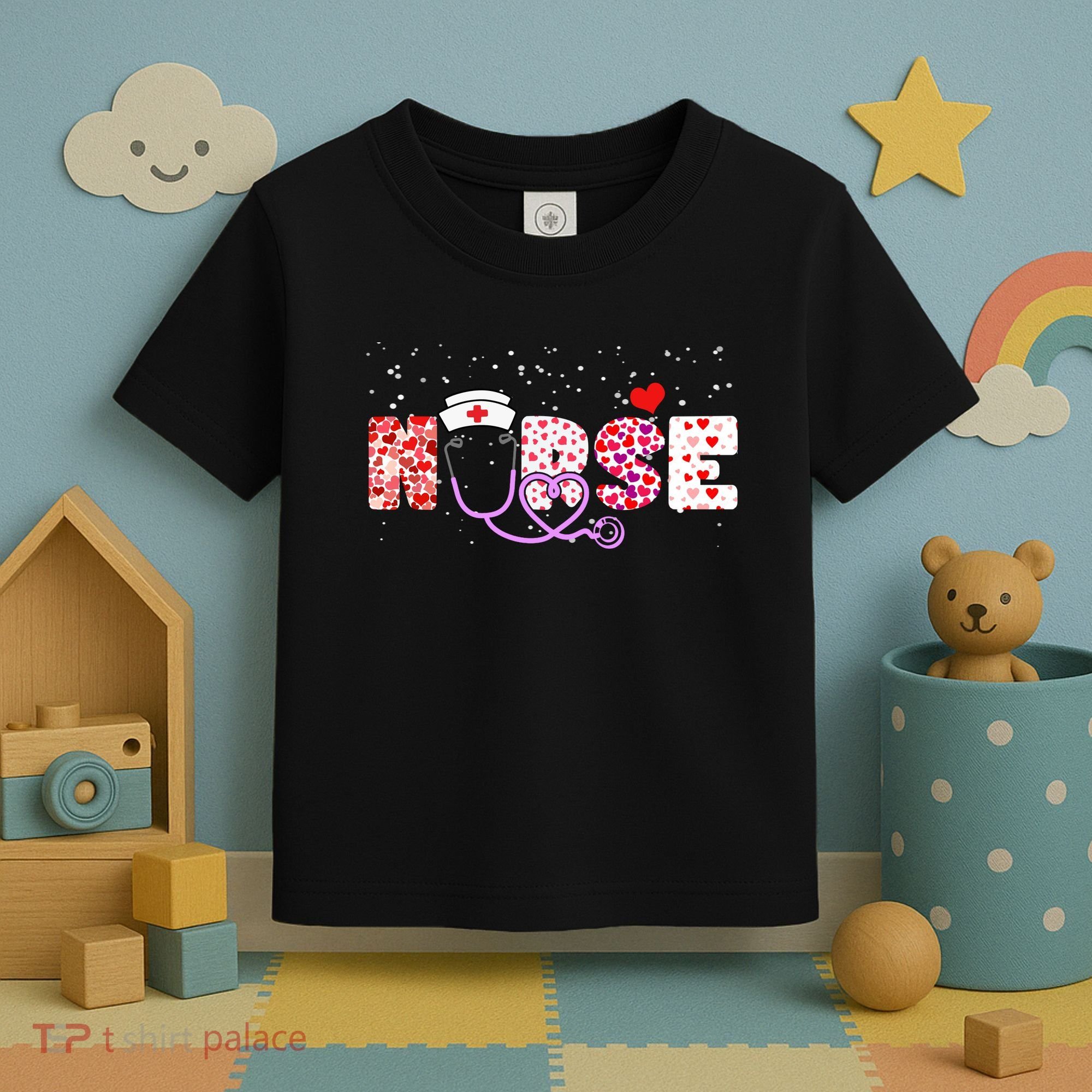 Valentines Day Nurse Logo Toddler T-Shirt