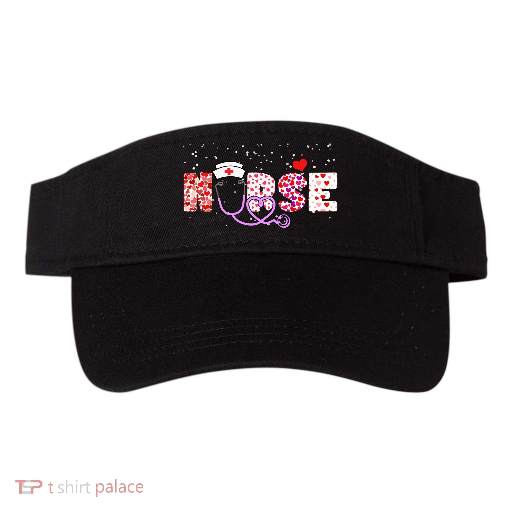 Valentines Day Nurse Logo Visor