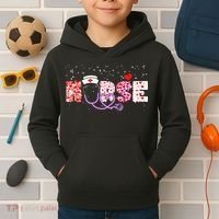 Valentines Day Nurse Logo Kids Hoodie thumb 2