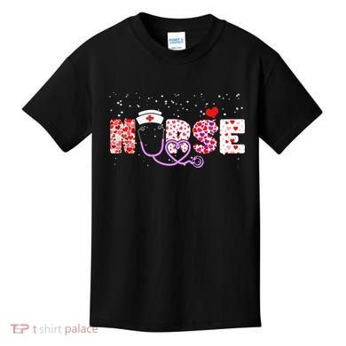 Valentines Day Nurse Logo Kids T-Shirt