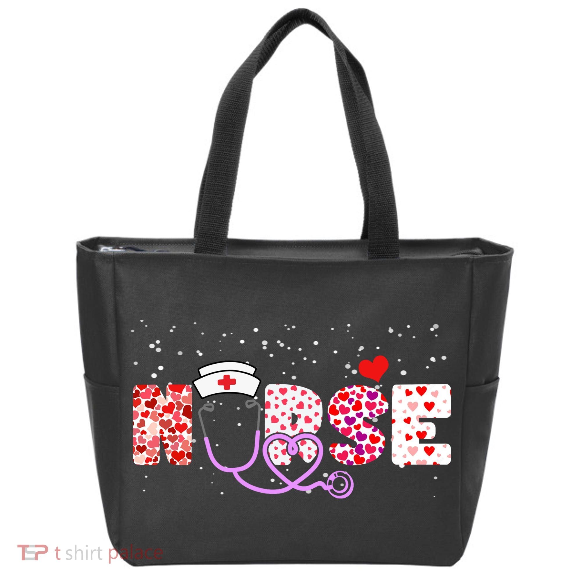 Valentines Day Nurse Logo Tote Bag