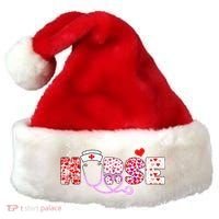 Valentines Day Nurse Logo Santa Hat thumb 0