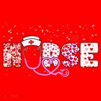 Valentines Day Nurse Logo Santa Hat thumb 1