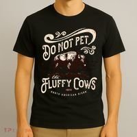 Vintage Do Not Pet the Fluffy Cows American Bison T-Shirt thumb 3