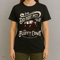 Vintage Do Not Pet the Fluffy Cows American Bison T-Shirt thumb 4