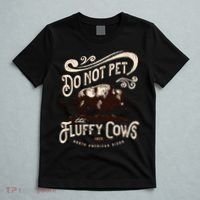 Vintage Do Not Pet the Fluffy Cows American Bison T-Shirt thumb 5