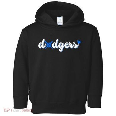 Vintage Dodgers Name Retro Styles 80s 90s Toddler Hoodie