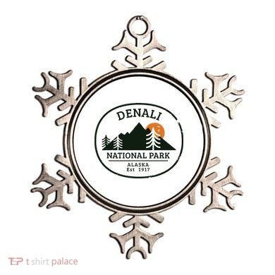 Vintage Denali National Park Alaska Ornament