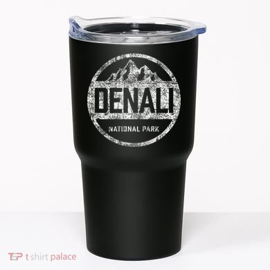 Vintage Denali National Park Alaska Souvenir Tumbler