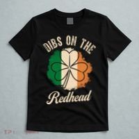 Vintage Dibs On The Redhead Irish St PatrickS Day Shamrock T-Shirt thumb 5