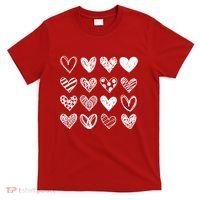 Valentines Day Pattern Hearts T-Shirt thumb 0