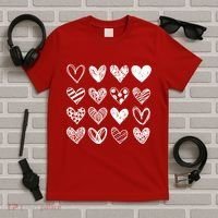 Valentines Day Pattern Hearts T-Shirt thumb 5