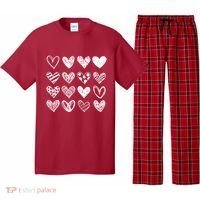 Valentines Day Pattern Hearts Pajama Set thumb 0