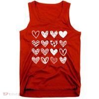 Valentines Day Pattern Hearts Tank Top thumb 0