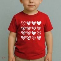 Valentines Day Pattern Hearts Toddler T-Shirt thumb 2