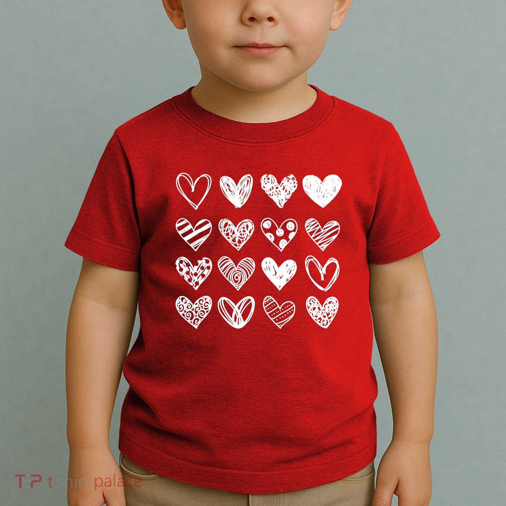 Valentines Day Pattern Hearts Toddler T-Shirt