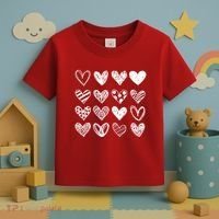 Valentines Day Pattern Hearts Toddler T-Shirt thumb 3