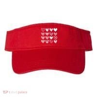 Valentines Day Pattern Hearts Visor thumb 0