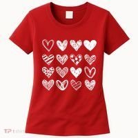 Valentines Day Pattern Hearts Women's T-Shirt thumb 0
